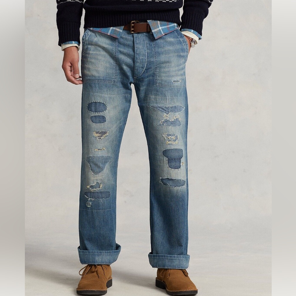 Polo Ralph Lauren Classic Fit Distressed Jeans